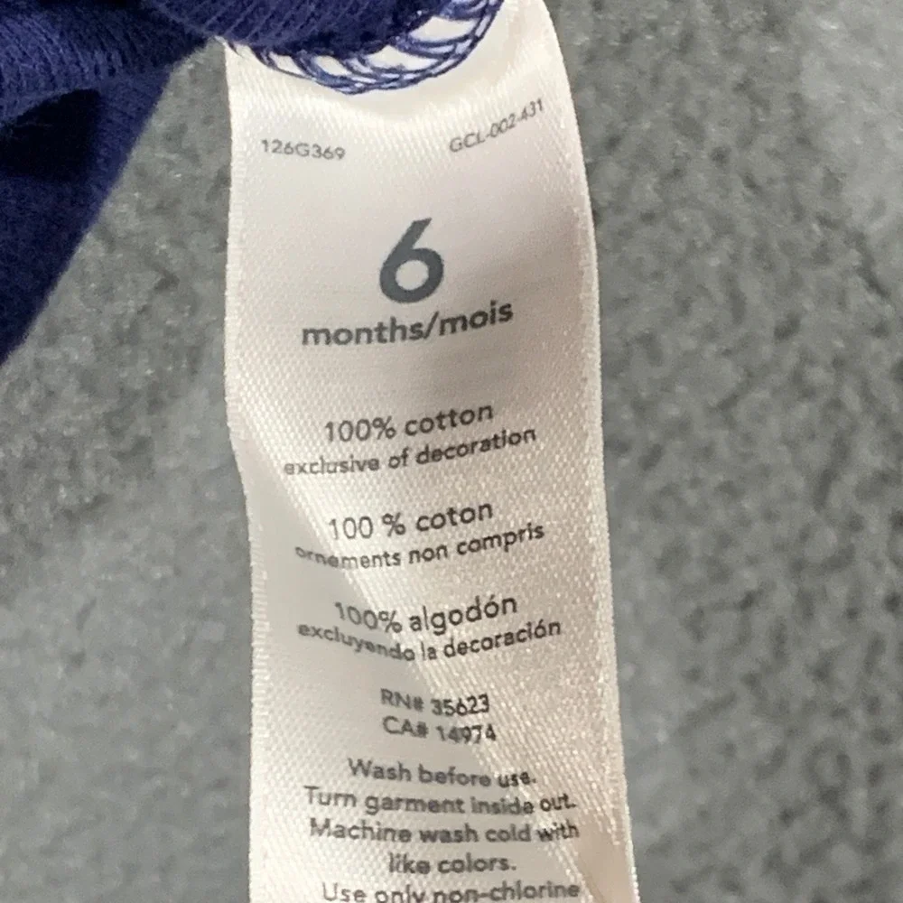 Carters Baby Girl 6 Months Bodysuit Lot‎ 3pk Navy Pink Striped Heart Cupcake